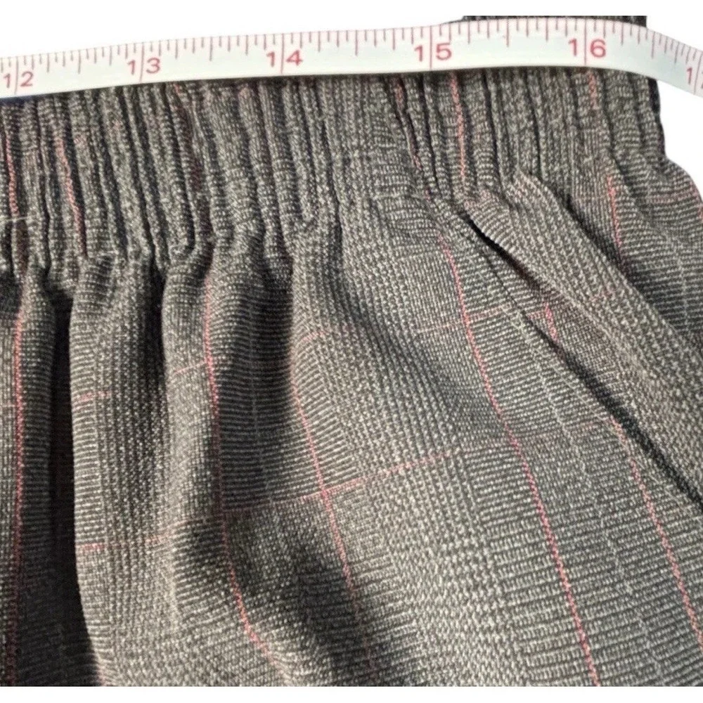 Vintage Donnkenny Woman Size 22W Black Red Plaid Dress Slacks Elastic NWT - Picture 6 of 14
